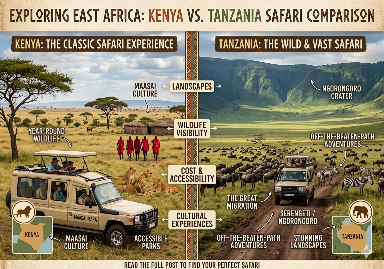 Kenya vs Tanzania Safari
